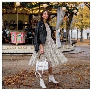 H&M tiered polka dot mesh dress. Size small.